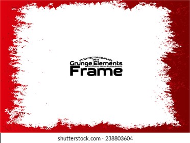 Grunge frame - abstract texture. Stock vector design template - easy to use