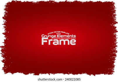 Grunge frame - abstract texture. Stock vector design template - easy to use