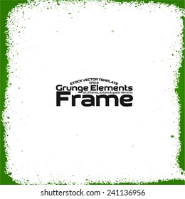 Grunge frame - abstract texture. Stock vector design template - easy to use