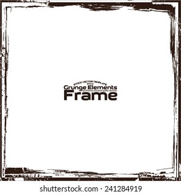 Grunge frame - abstract texture. Stock vector design template - easy to use