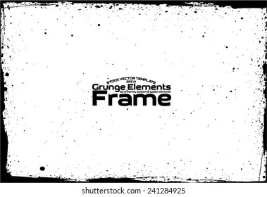 Grunge frame - abstract texture. Stock vector design template - easy to use
