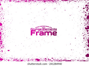 Grunge frame - abstract texture. Stock vector design template - easy to use