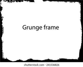 Grunge frame - abstract texture. Stock vector design template - easy to use 