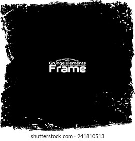 Grunge frame - abstract texture. Stock vector design template - easy to use