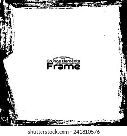 Grunge frame - abstract texture. Stock vector design template - easy to use