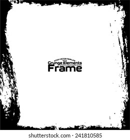 Grunge frame - abstract texture. Stock vector design template - easy to use