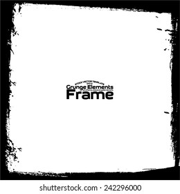 Grunge frame - abstract texture. Stock vector design template - easy to use