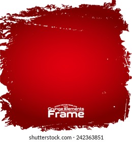 Grunge frame - abstract texture. Stock vector design template - easy to use 