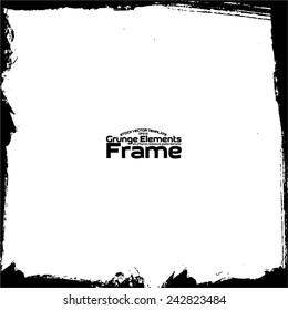 Grunge frame - abstract texture. Stock vector design template - easy to use