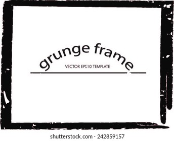 Grunge frame - abstract texture. Stock vector design template - easy to use
