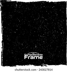 Grunge frame - abstract texture. Stock vector design template - easy to use
