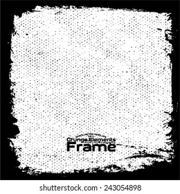 Grunge frame - abstract texture. Stock vector design template - easy to use