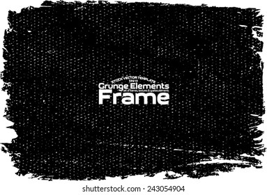 Grunge frame - abstract texture. Stock vector design template - easy to use