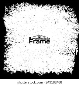 Grunge frame - abstract texture. Stock vector design template - easy to use 