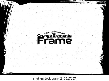 Grunge frame - abstract texture. Stock vector design template - easy to use 