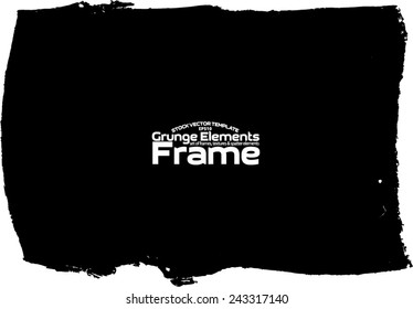 Grunge frame - abstract texture. Stock vector design template - easy to use 