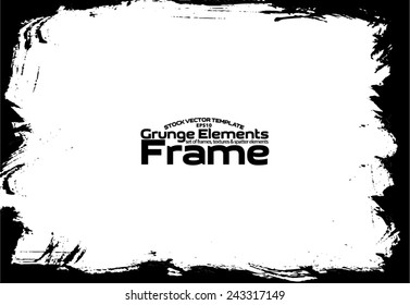 Grunge frame - abstract texture. Stock vector design template - easy to use 