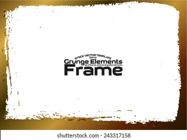 Grunge frame - abstract texture. Stock vector design template - easy to use 
