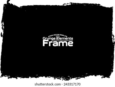 Grunge frame - abstract texture. Stock vector design template - easy to use 