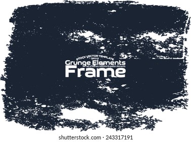 Grunge frame - abstract texture. Stock vector design template - easy to use 