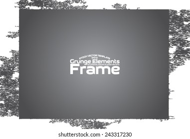 Grunge frame - abstract texture. Stock vector design template - easy to use 