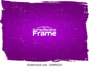 Grunge frame - abstract texture. Stock vector design template - easy to use