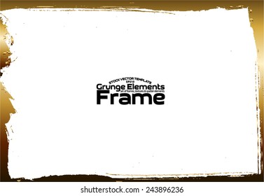 Grunge frame - abstract texture. Stock vector design template - easy to use