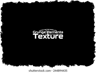Grunge frame - abstract texture. Stock vector design template - easy to use