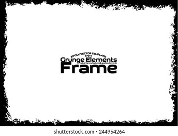 Grunge frame - abstract texture. Stock vector design template - easy to use
