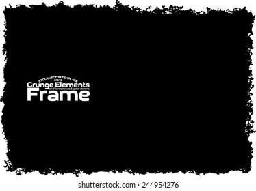 Grunge frame - abstract texture. Stock vector design template - easy to use