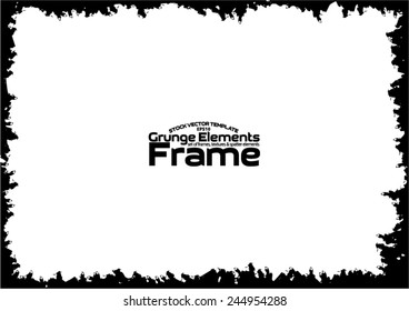 Grunge frame - abstract texture. Stock vector design template - easy to use