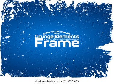 Grunge frame - abstract texture. Stock vector design template - easy to use