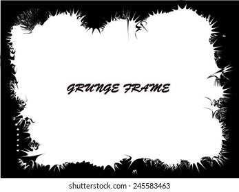 Grunge frame - abstract texture. Stock vector design template - easy to use 