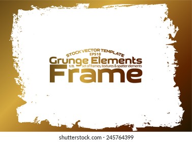 Grunge frame - abstract texture. Stock vector design template - easy to use