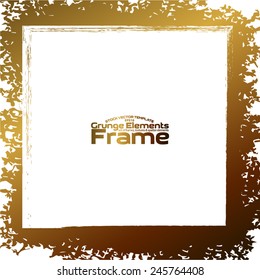 Grunge frame - abstract texture. Stock vector design template - easy to use