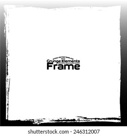 Grunge frame - abstract texture. Stock vector design template - easy to use 