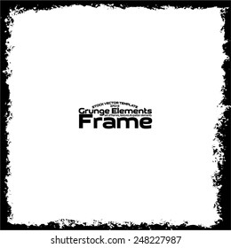 Grunge frame - abstract texture. Stock vector design template - easy to use
