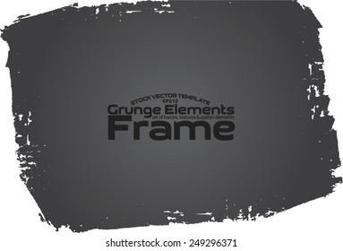 Grunge frame - abstract texture. Stock vector design template - easy to use