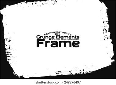 Grunge frame - abstract texture. Stock vector design template - easy to use