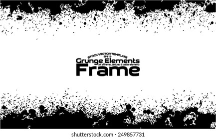 Grunge frame - abstract texture. Stock vector design template - easy to use