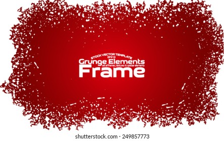 Grunge frame - abstract texture. Stock vector design template - easy to use