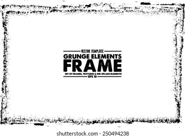 Grunge frame - abstract texture. Stock vector design template - easy to use 