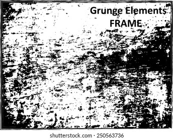 Grunge frame - abstract texture. Stock vector design template - easy to use