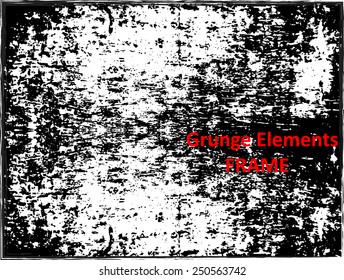 Grunge frame - abstract texture. Stock vector design template - easy to use