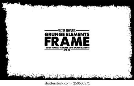 Grunge frame - abstract texture. Stock vector design template - easy to use