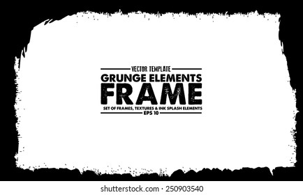 Grunge frame - abstract texture. Stock vector design template - easy to use 