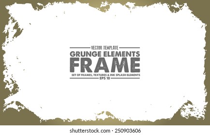 Grunge frame - abstract texture. Stock vector design template - easy to use 