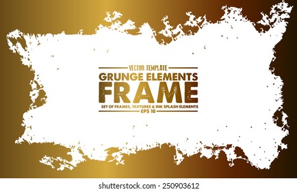 Grunge frame - abstract texture. Stock vector design template - easy to use 