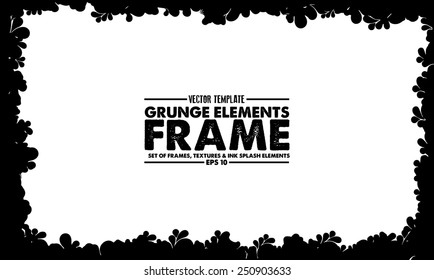 Grunge frame - abstract texture. Stock vector design template - easy to use 