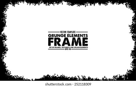 Grunge frame - abstract texture. Stock vector design template - easy to use